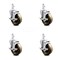 Service Caster 4 Inch High Temp Phenolic Wheel Swivel 7/8 Inch Square Stem Caster Set Brake SCC SCC-SQ20S414-PHSHT-TLB-78-4 - alternate 1